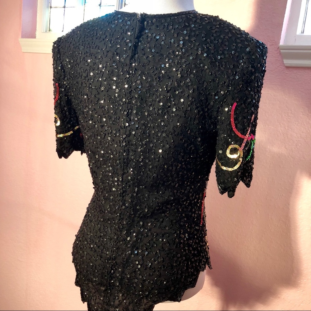 Y2K Party Top Laurence Kazar Deadstock Vintage - Picture 5 of 9